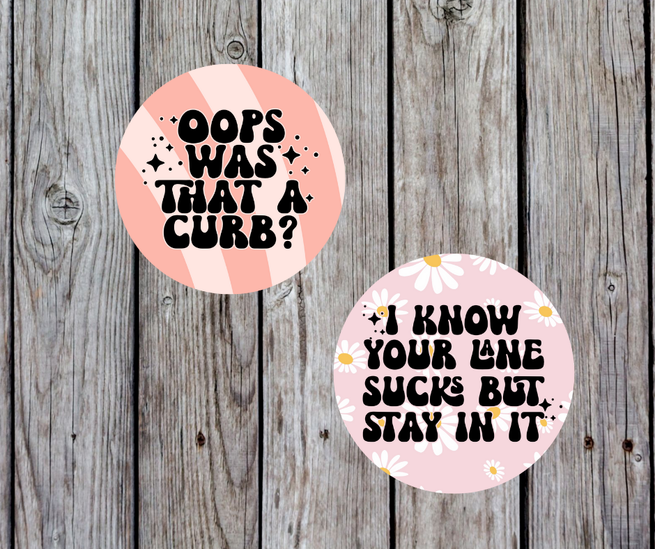 Funny Driving Sayings - Car Coasters