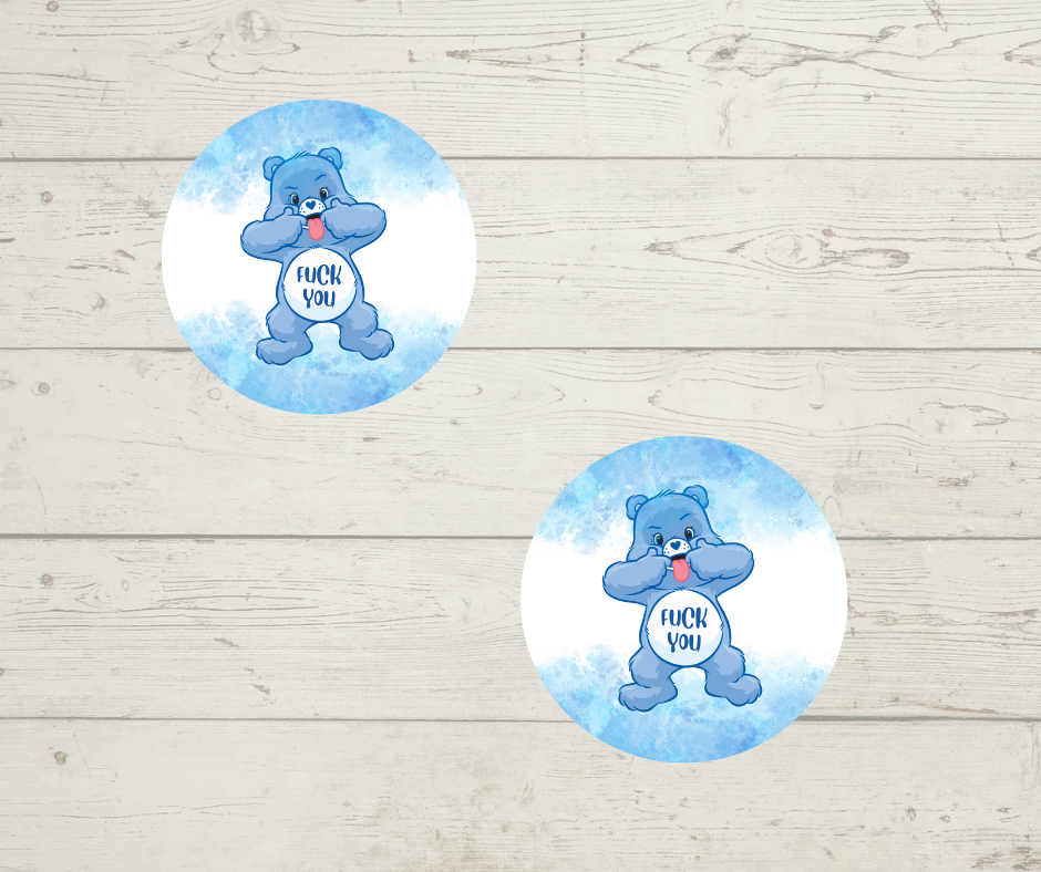 Swear Bear- Car Coasters