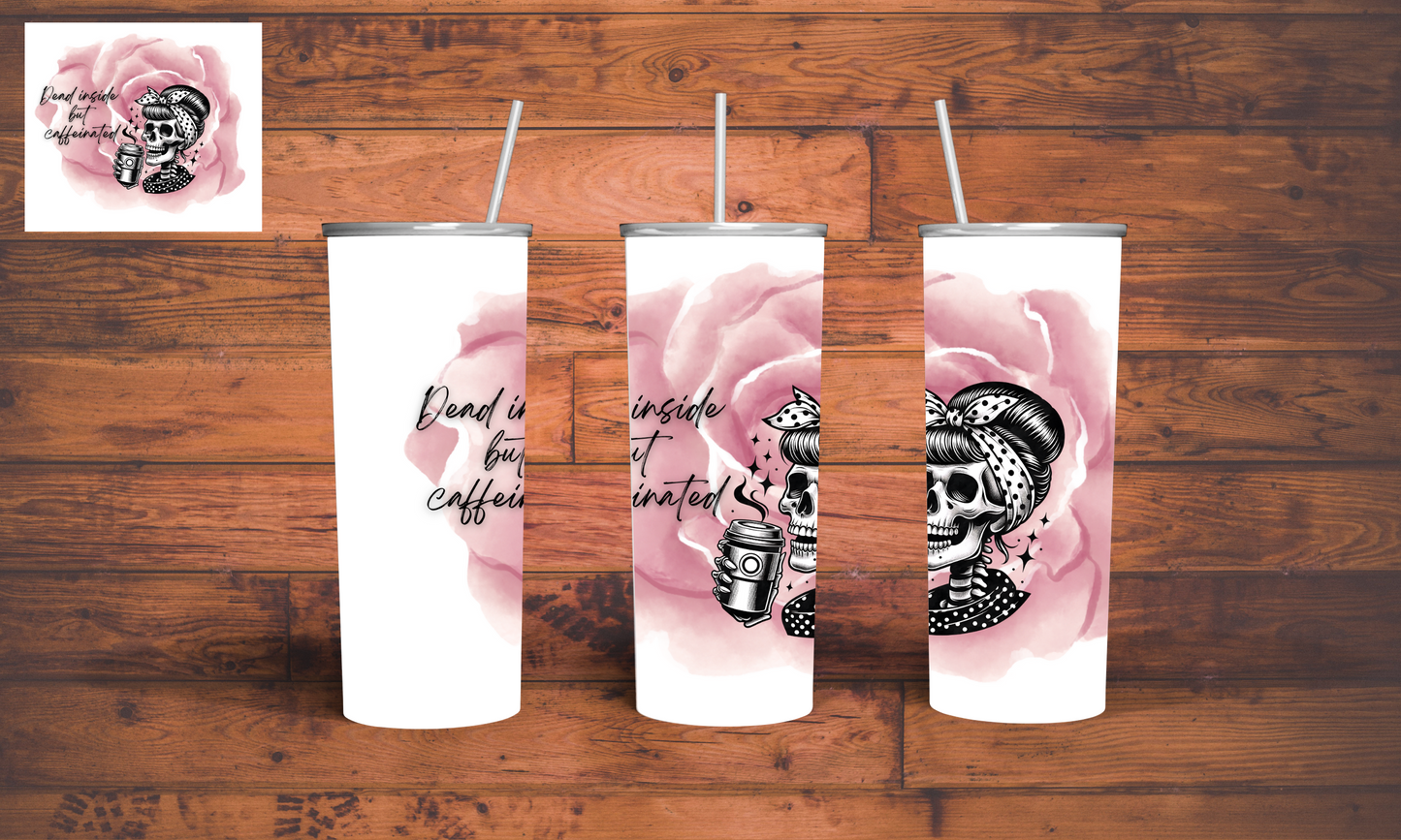 Dead inside 20oz tumbler
