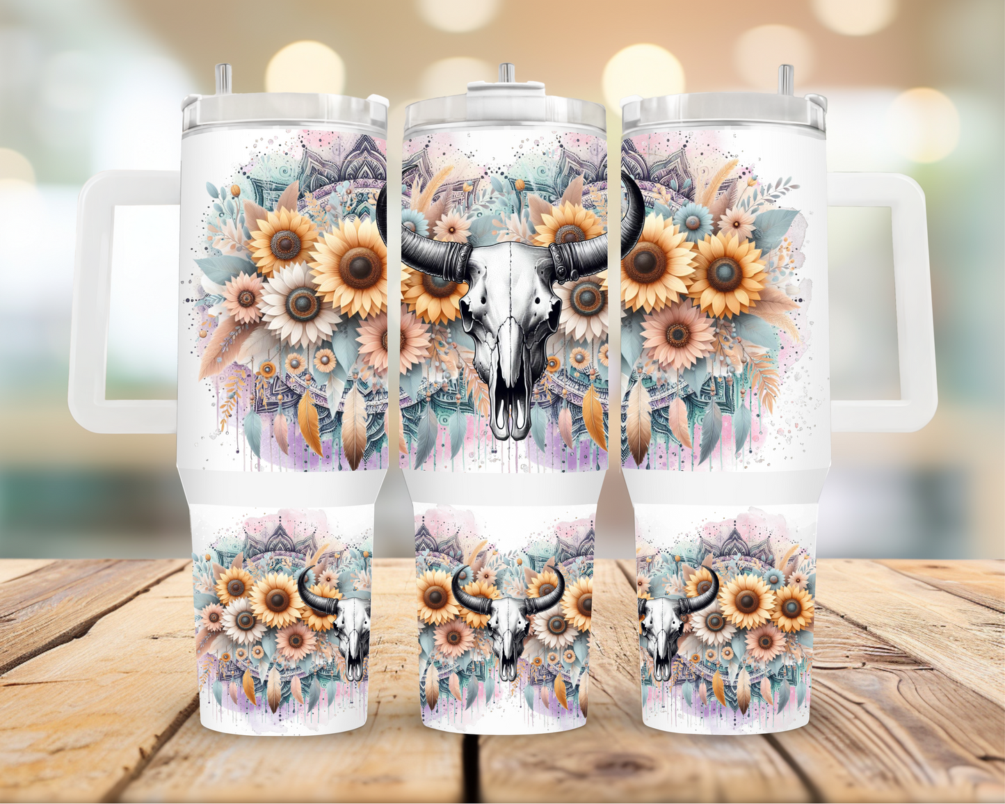 Boho Western Skull