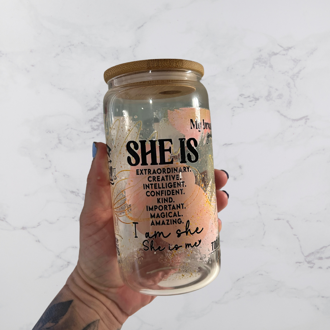 SHE IS 16oz libby can