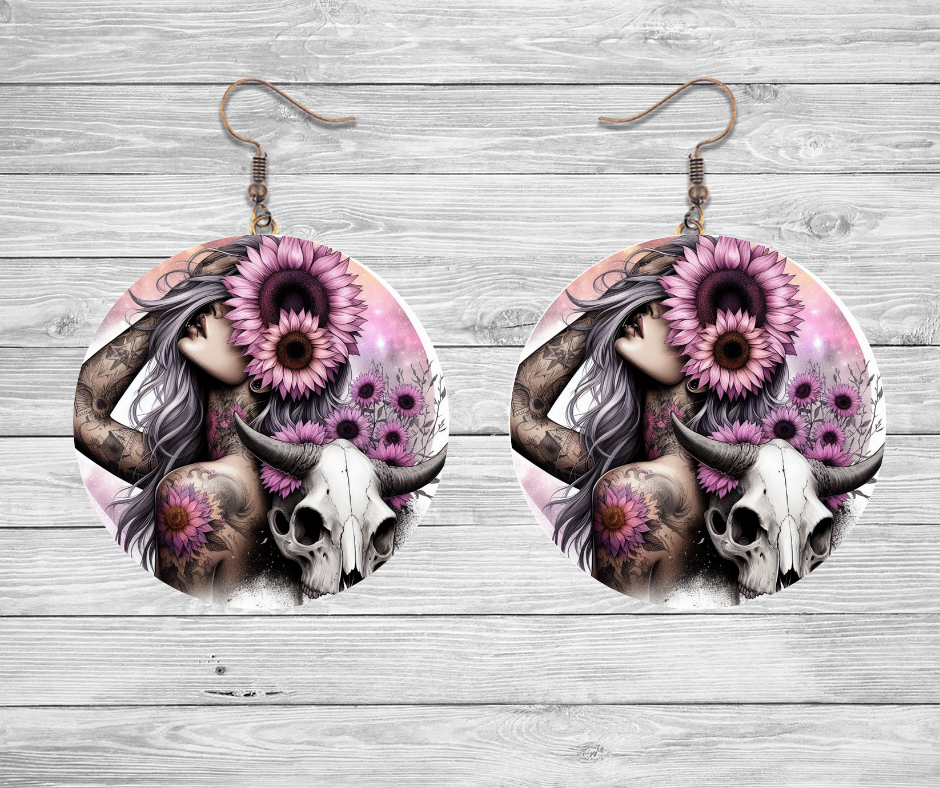 Pink Boho Earrings