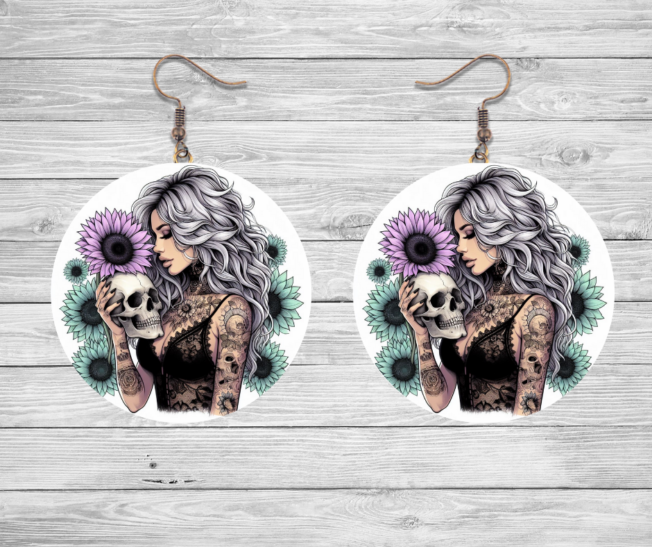 Purple Boho Earrings