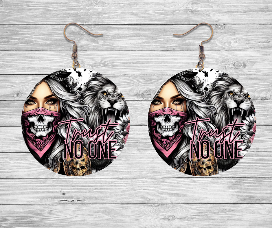 Trust No One Earrings