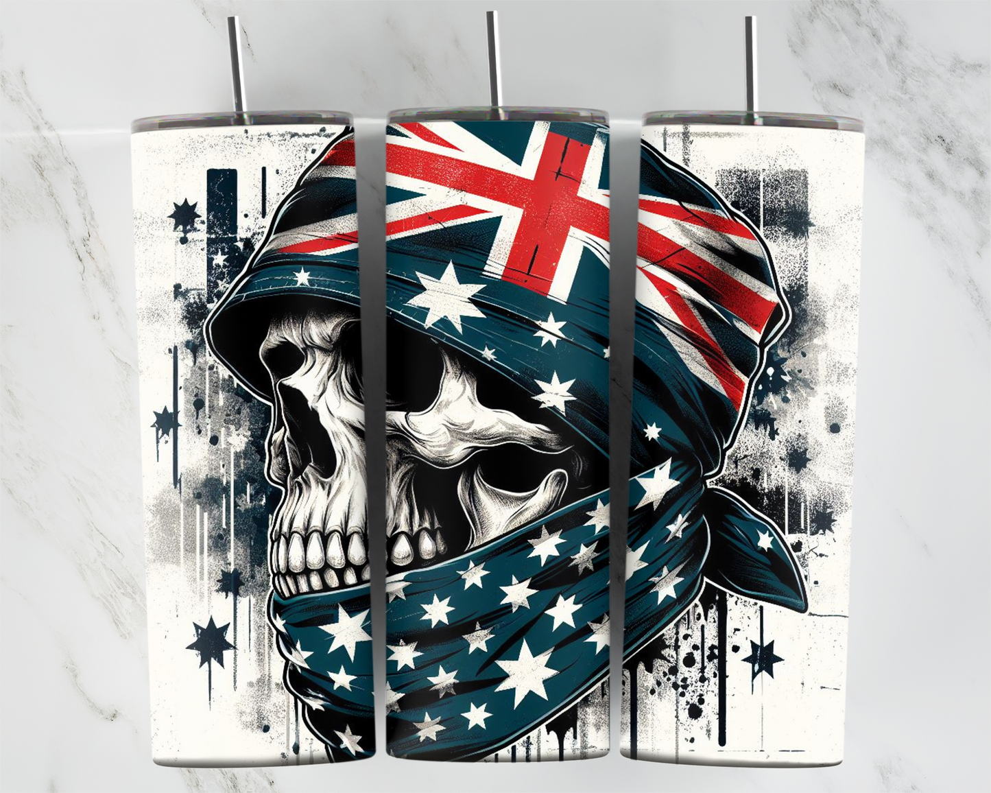 Aussie skull Tumbler